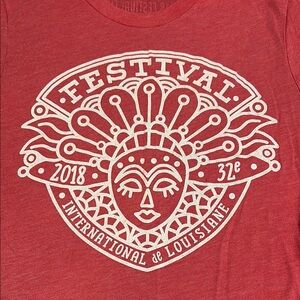 Red Festival International of Louisiana 2018 Lineup Shirt